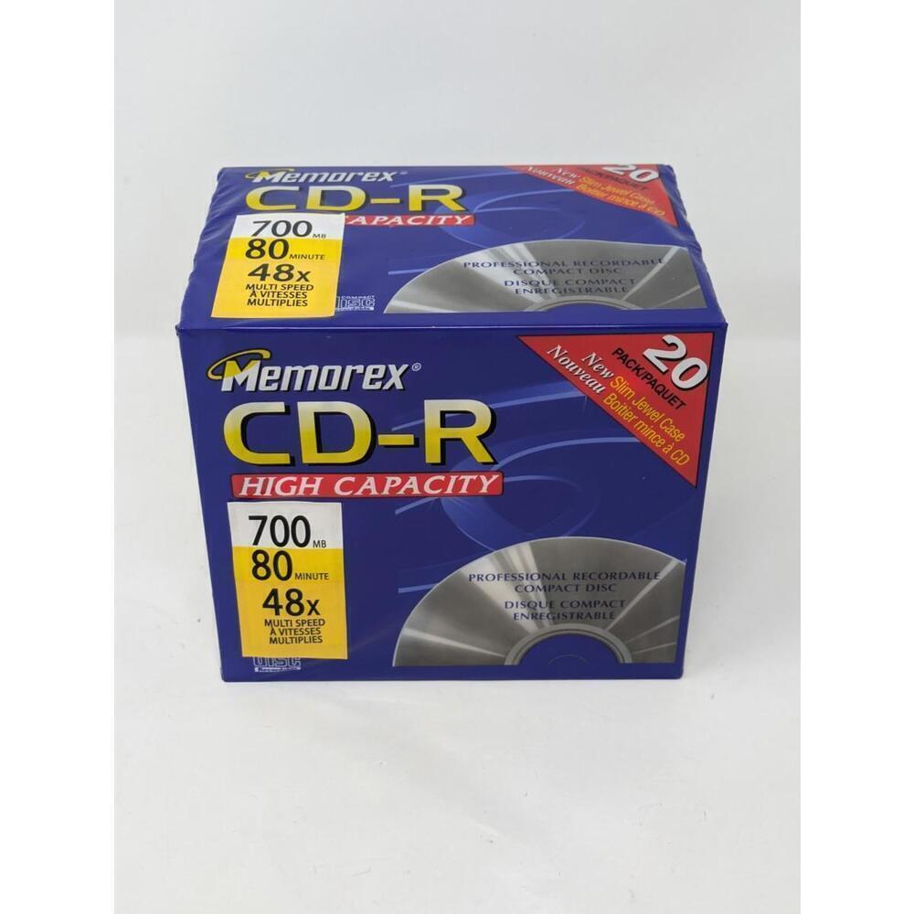 Memorex CD-R – 20 Pack / 700MB / 24x – Sealed
